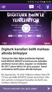 Türkiye'de sporun adresi bein sports ( digiturk ) yepyeni bir spor haber kanalına daha imza atarak, bein sports haber kanalını yayınlamaya başladı. Bein Sports Tr 1 5 41 Download Android Apk Aptoide
