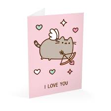 Kot Pusheen Kartka Okolicznosciowa Walentynkowa Sklep Silvermet Eu Pusheen My Favorite Things Origami