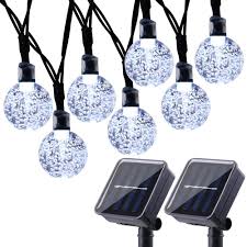 Outdoor solar string lights,40 ft 100 led 8 lighting modes copper wire solar decorative lights,waterproof solar fairy lights for garden, wedding,patio,bedroom,party,trees and christmas (blue) average rating: Multi Color Joomer 2 Pack Globe Solar String Lights 20ft 30 Led Solar Globe Lightswaterproof 8 Modes Crystal Ball Lighting For Patio Lawn Garden Wedding Party Christmas Decorations Lamps Light Fixtures Tools