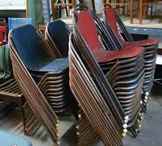 Quantity Of Sebel Stackable Chairs Pressed Vinyl Cushion Top Seatsalso Available In All Metal Pressed Metal Seats Chair Metal Chairs Stackable Chairs