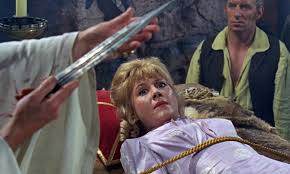 Stevie Nicks Has Anyone Ever Written Anything For You Meaning Diane Claire Is An Unwilling Human Sacrifice In This Still From Plague Of The Zombies Hammer Film Pinterest Hammer Films Horror Film And Films