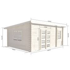 Abri De Jardin Moderne Randan En Bois Fsc De 21 M Sapin Seche Chalet Avec Fenetres