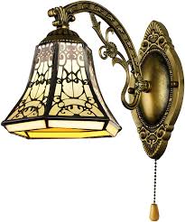 Baycheer Tiffany Style Glass Shade Vintage Wall Sconce Lamp Fixture Wall Light One Light For Kitchen Islan In 2020 Vintage Wall Sconces Wall Lights Luxury Wall Sconces