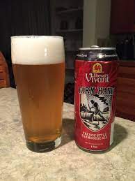 Vivant Farmhand Beer Brewery Farmhouse Ale