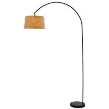 Adesso Goliath 83 In Black Arc Lamp 5098 01 The Home Depot Arc Lamp Arc Lamp Living Room Arched Floor Lamp
