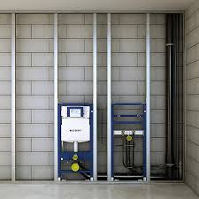 Le meilleur wc suspendu geberit. Element Duofix Pour Wc Suspendu 98 Cm Avec Spk Encastree Omega 12 Cm Plaque Avant Haut