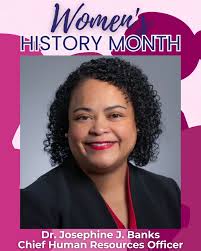 Rounding off our salute to the top women leaders at HABD is none other than  our Chief Human Resources Officer, Josephine Jackson-Banks, Ph.D.!