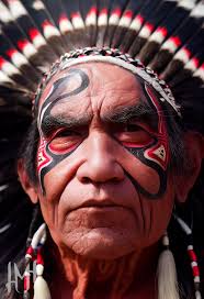 Native American portraits in black and white