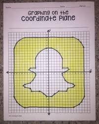 The location of a point in the plane is given by its coordinates, a pair of numbers enclosed in parentheses: Snapchat Graphing On The Coordinate Plane Mystery Picture By Bobby S Tpt