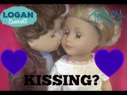 American Girl Doll Tenney Grant and Logan Everett KISS?