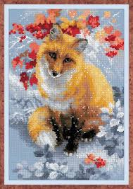 Counted Cross Stitch Kit Riolis Fox Embroidery Counted