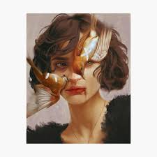 Girl Bird Photographic Print By Maramk In 2021 Aesthetic Art Art Surreal Art