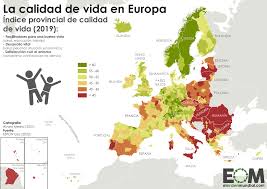 Dibujo cad con extensión.dwg de mapa de países bajos (holanda). El Mapa De La Calidad De Vida En Europa Mapas De El Orden Mundial Eom