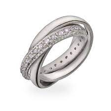 Tiffany Inspired Russian Wedding Ring With Cz Band Russian Wedding Ring Wedding Rings Fashion Rings