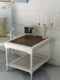 A Scrap Of French Opera Lovely Etc End Table Makeover Furniture Refurbished Table