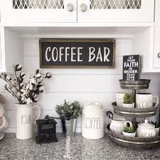 Diy Coffee Bar Ideas Stunning Farmhouse Style Beverage Stations For Small Spaces And Tiny Kitchens Decluttering Your Life Stylish Kitchen Decor Modern Kitchen Wall Decor Coffee Bar Home