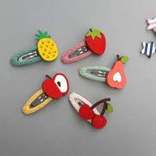 Handmade Felt Fruits Hair Clip Snap Clip Cute Hair Clips Fruits Hair Clips Hair Accessoies Hair Pin For Baby Kids Girls Felt Hairclips In 2021 Felt Hair Clips Hair Clips Diy Handmade