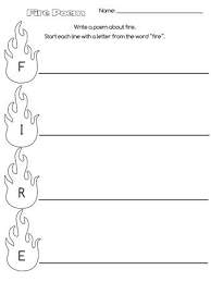 Fire Acrostic Poem Acrostic Poem Acrostic Poems