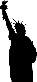 Image formats available gif and printable wmf, svg. Transparent Statue Of Liberty Clipart Black And White Silhouette Statue Of Liberty Cut Out Png Download Full Size Clipart 5232412 Pinclipart