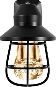 Ge Vintage Led Night Light Light Sensing Black Cage 38628 Walmart Com Walmart Com