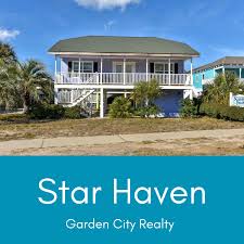 Star Haven Is A Three Bedroom Two Bath Ocean View Home Located 0 4 Miles North Of Garden City Pier In The Second Row Community Garden City Summer House City