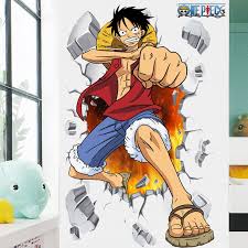 80 gaming logos for esports teams and gamers. Wallpaper Menancapkan Kamar Tidur Kamar Anak Dekorasi Stiker Menggambar Kartun Kertas Dinding Asrama One Piece 3d Stereo Stiker Dinding Shopee Indonesia