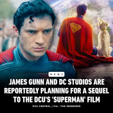 RUMOR: James Gunn and DC Studios are reportedly already planning for a  sequel to the DCU's 'SUPERMAN' film.