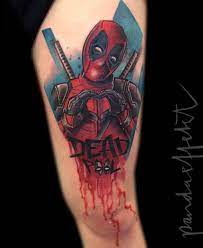 There are a total of two deadpool movies that have been released so far and both them have managed to rock the box office collections. Kimegraphy Deadpool Tattoos Von Tattoo Bewertung De