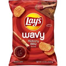 Gluten free a product is classified as gluten free if it carries an appropriate mark, symbol or declaration to that effect (including if a pack is labelled as being suitable for coeliacs). Lay S Wavy Hickory Barbecue Flavored Potato Chips 7 75oz Target