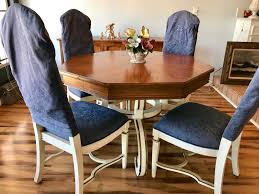 Raise or lower the table height with. Vintage French Provincial Pedestal Dining Table With 2 Leaves Not Shown And 4 Cane Back Chairs Note That Cane Backs Need To Be Replaced