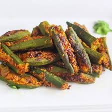 Bharwa Bhindi Food Recipes In Hindi Mint Recipes Indian Vegetable Recipes