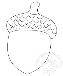 This fruit contains only one seed, but the upper body is very thick because it is not easy to remove quickly. Acorn Coloring Book Coloring Page