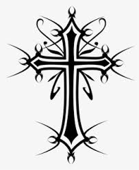 Draw one above and below the first square you drew and one on each side. Cross Drawing Tattoo Cross Logo Black And White Hd Png Download Kindpng