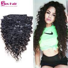 Clip In Human Hair Extensions Curly African American Clip In Hair Extensions Virgin Brazili Clip In Hair Extensions Black Hair Extensions Human Hair Extensions