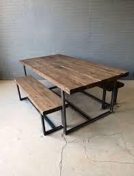 Nice Reclaimed Industrial Chic 6 8 Seater Solid Wood And Metal Dining Table Bar And C By Http Www Tophome Into The Woods Perabot Industri Kursi Meja Makan