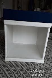 You can join together multiple kallax units to create bigger shelves and different shapes and sizes to fit every. Ikea Kallax Hack Storage Benches For A Playroom Simplifying Mom Life