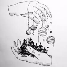 111 Insanely Creative Cool Things To Draw Today Planet Drawing Cool Drawings Art Drawings