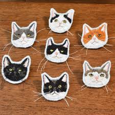 مدرس عناق انتقال 刺繍 猫 ブローチ Trickortreatmercenary Com