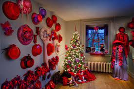 This Scene Is Another From The Recent Mansion Christmas Event This Display Was Done By A Local Group Of Ladies Involved Red Hats Red Hat Party Red Hat Society
