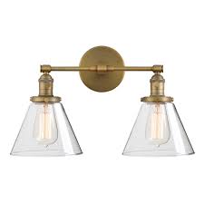 Vintage pendant lighting (9) vintage wall sconces (87) abbey 3 light medium vintage chandelier. Phansthy Industrial Wall Lights Fitting With Switch 2 Lights Indoor Wall Sconces Vintage Wall Light Fixtures Funnel Glass Shade Loft Wall Lamps Perfect For Bedroom Vanity Mirror Antique Buy Online In Belize
