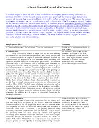 A short summary that tells the reader what the project is, why it is important, and how it will be carried out. Https Uh Edu Lsong5 Documents A 20sample 20proposal 20with 20comment Pdf