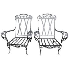 Salterini Armchairs Wrought Iron With Elaborate Detail From A Unique Collection Of Antiqu Wrought Iron Patio Furniture Wrought Iron Furniture Iron Furniture