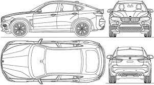 Blueprints Cars Bmw Bmw X6 2017
