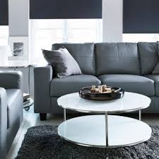 Here is main clue on. Coffee Table White Round Modern Glass Wheels Ikea Strind Furniture Tables Chairs On Carousell