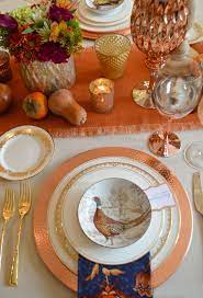 Rosemary Thyme Kitchen Table Settings Thanksgiving Table Decorations Copper Decor