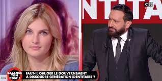 Regarder le replay de l'émission btp: Balance Ton Post Vous Etes Qui L Accueil Glacial Et Cash De Cyril Hanouna A La Porte Parole De Generation Identitaire Thais D Escufon Video