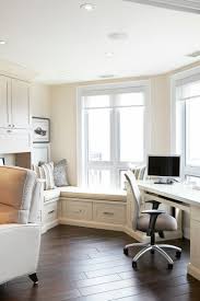 Wall mounted desks free up floor space and have a clean look making the room feel larger. Front Window Desk Ideas Photos Houzz