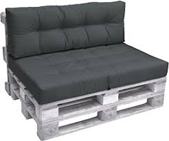 Divano dormeuse originale con schienale asimmetrico e spalliera sagomata a destra o. Beautissu Cuscino Spalliera Per Divano In Pallet Eco Elements 120x40x10 20cm Per Divani Con Bancali Di Legno Grigio Amazon It Giardino E Giardinaggio