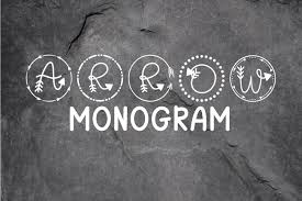 Download free script arrow fonts for windows and mac. Arrow Monogram A Hand Lettered Monogram Font 106456 Monogram Font Bundles