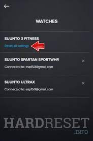 Has a specific procedure and you must read these instructions. Restablecimiento Hard Reset Suunto Spartan Trainer Wrist Hr Mostrar Mas Hardreset Info